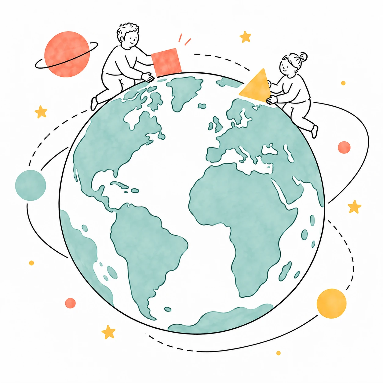 地球と宇宙に広がる想いをかたどる